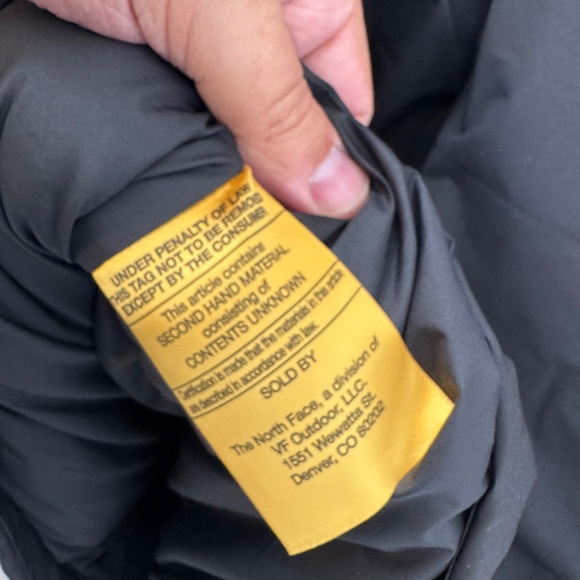 EUC The North Face 600 DryVent Black Parka XL - Picture 7 of 9